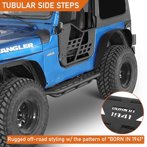 Estribos laterales para Jeep Wrangler 1997-2006 miniatura 2