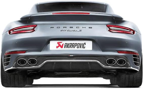 Akrapovic - 16-17 Porsche 911 Turbo/Turbo S (991.2) Slip-On Line (Titanium) (Req. Tips/Diffuser) (S-PO/TI/6H)