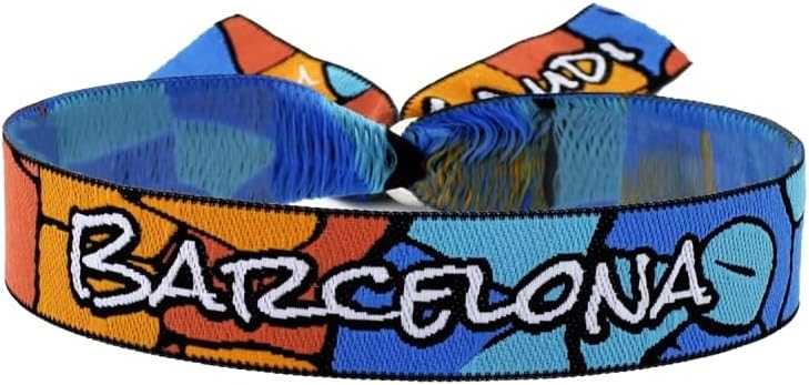 BDM Barcelona Bracelet | Souvenirs Sagrada Familia, Mosaic, Park Guell, Dali | Adjustable Bracelet | Souvenir for Men and Women