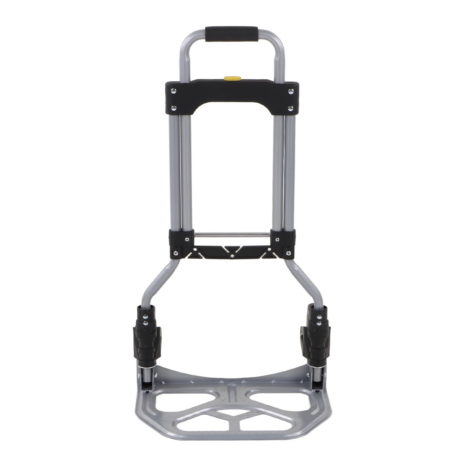 Aramox Carrello Carrello Manuale Pieghevole in Ferro, capacità 70 Kg, Portatile a 2 Ruote con 2 Maniglie, Compatto 36,9 X 6 X 72 Cm, per la Spesa, Campeggio, Magazzino, Trasloco