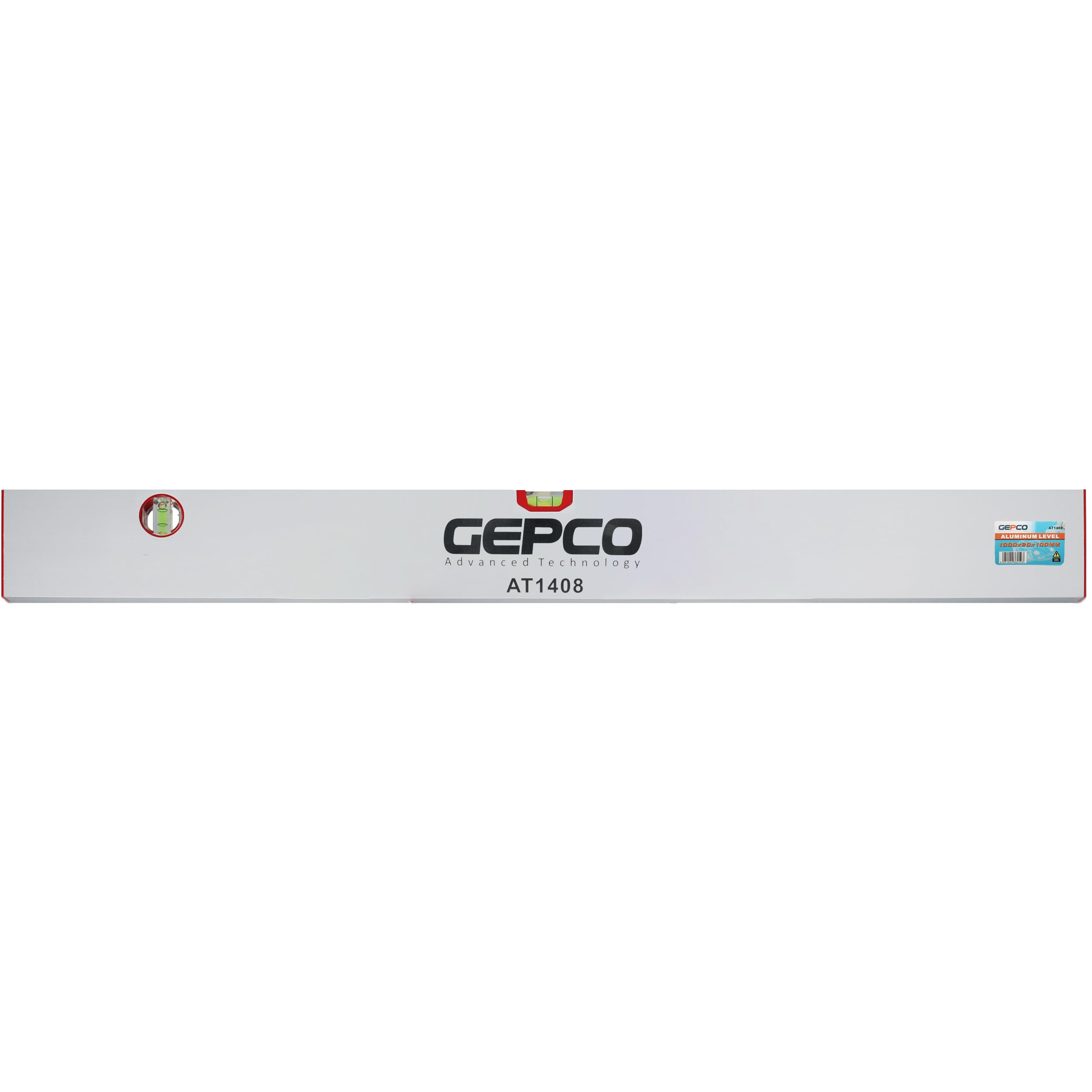 GEPCO - Set di 3 piastre direzionali in alluminio, 100-120-150 cm, 2 livelle a bolla