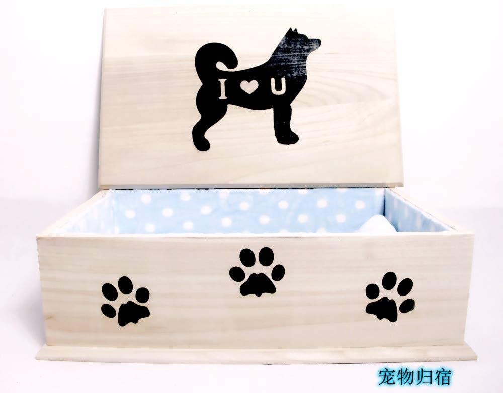 ximeima Urna Cremación Recuerdo Cenizas Urnas Mascota Ataúd Perro Ataúd Gato Ataúd Gato Perro Urna Caja Mascotas Suministros funerarios, H, F