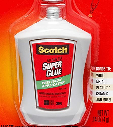 Scotch Super Glue Gel in Precision Applicator, .14 Ounces (AD125) (Pack of 2) - image 2