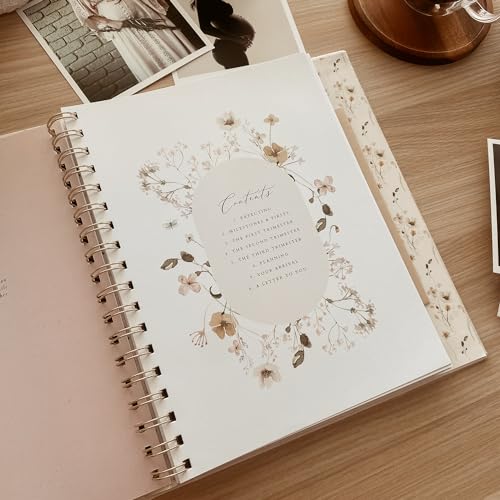 Peachly PEACHLY_PREGNANCY_AUDREY Pregnancy Journal - Linen Pregnancy Book To Capture Every Milestone thumb #2