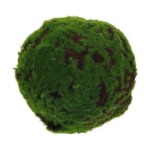 DOITOOL 1 Pieza Bola de Musgo simulada Boda decoración al Aire Falso Plantas Artificiales Bola Decorativa decoración de Piedra Cubierta de Musgo dragón Poli Green