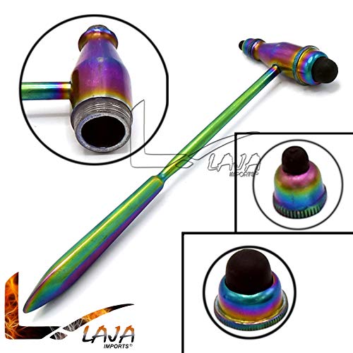 LAJA Imports Tromner Percussion Hammer Large & Small Head New Diagnostic Instruments Rainbow Color - Thumbnail 2