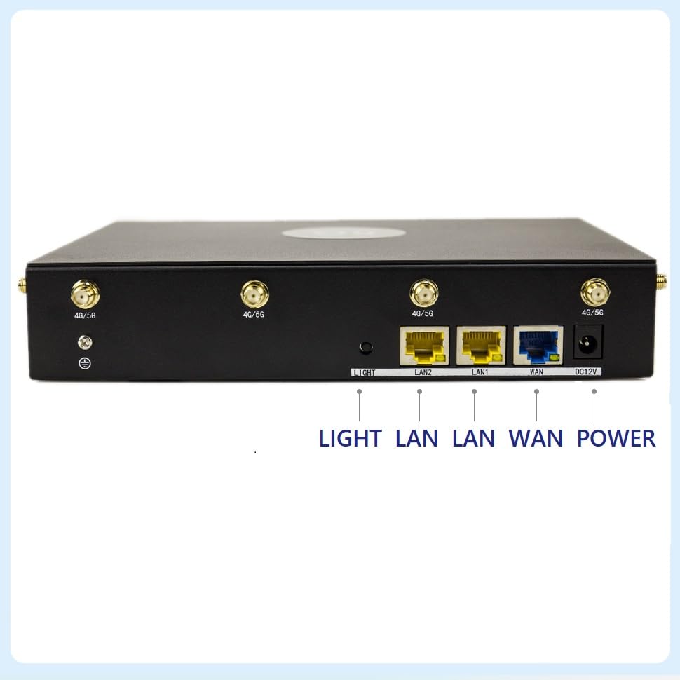 Image of RM520N AX3000 WiFi 6 5G Router with Sim Card Slot,LTE Cellular Gateway with 9 High Gain Detachable Antennas, 5G NR Modem Support 128 Users for Home Office,AT&T T-Mobile Certified,VPN