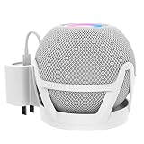 HomePod mini 壁固定ブラケット プラスチック製 スマートスピーカー マウント コード収納 スタンド カバー スピーカースタンド スピーカー 安定性 保護ホルダー(ホワイト)