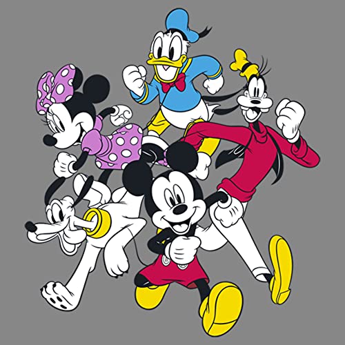 Disney Boy's Mickey And Friends T-Shirt, Charcoal Heather, Large - image 2