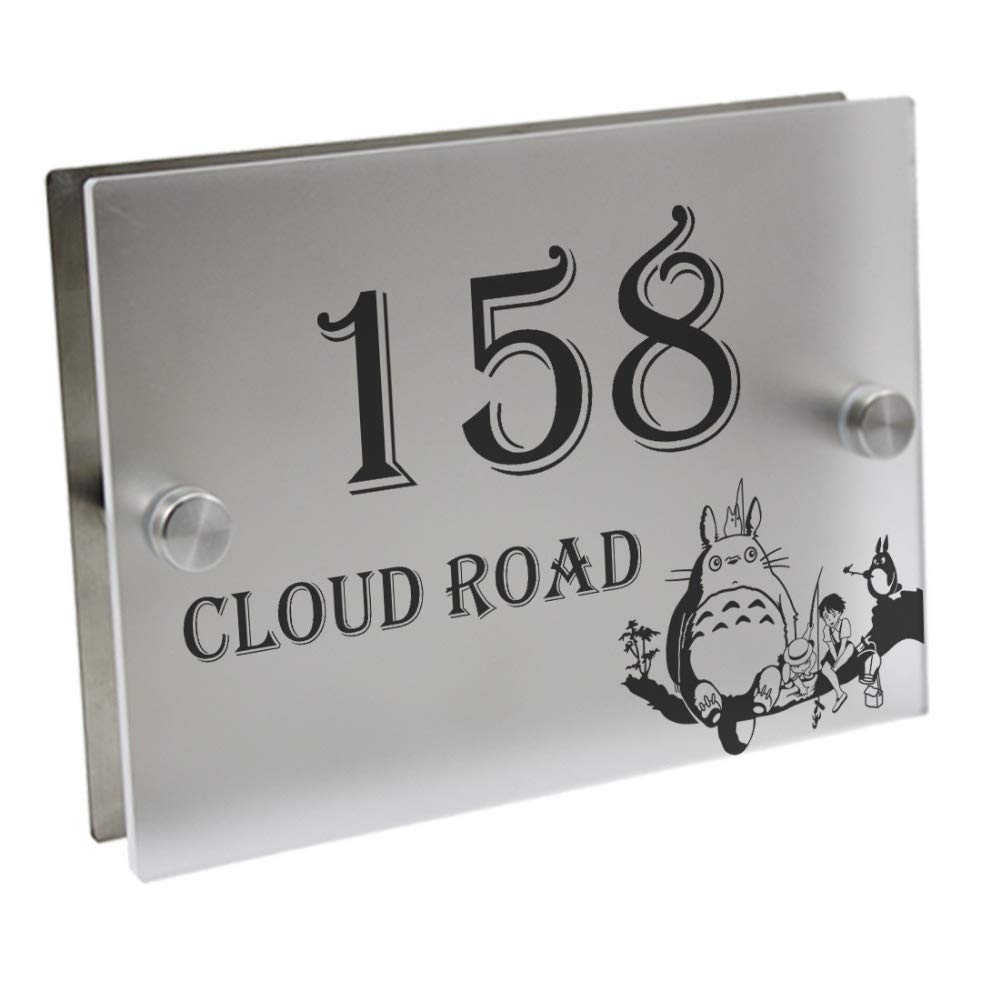 Buy Battle Of The Peak House Numbers Sign Cat Doorplate Personalized