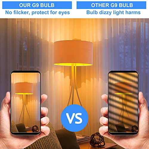 WeshLMPO G9 Halogen Bulbs 40W G9 Capsule Bulb Warm White 230V Dimmable for Oven 300 Degrees 12 Pcs - Image 2