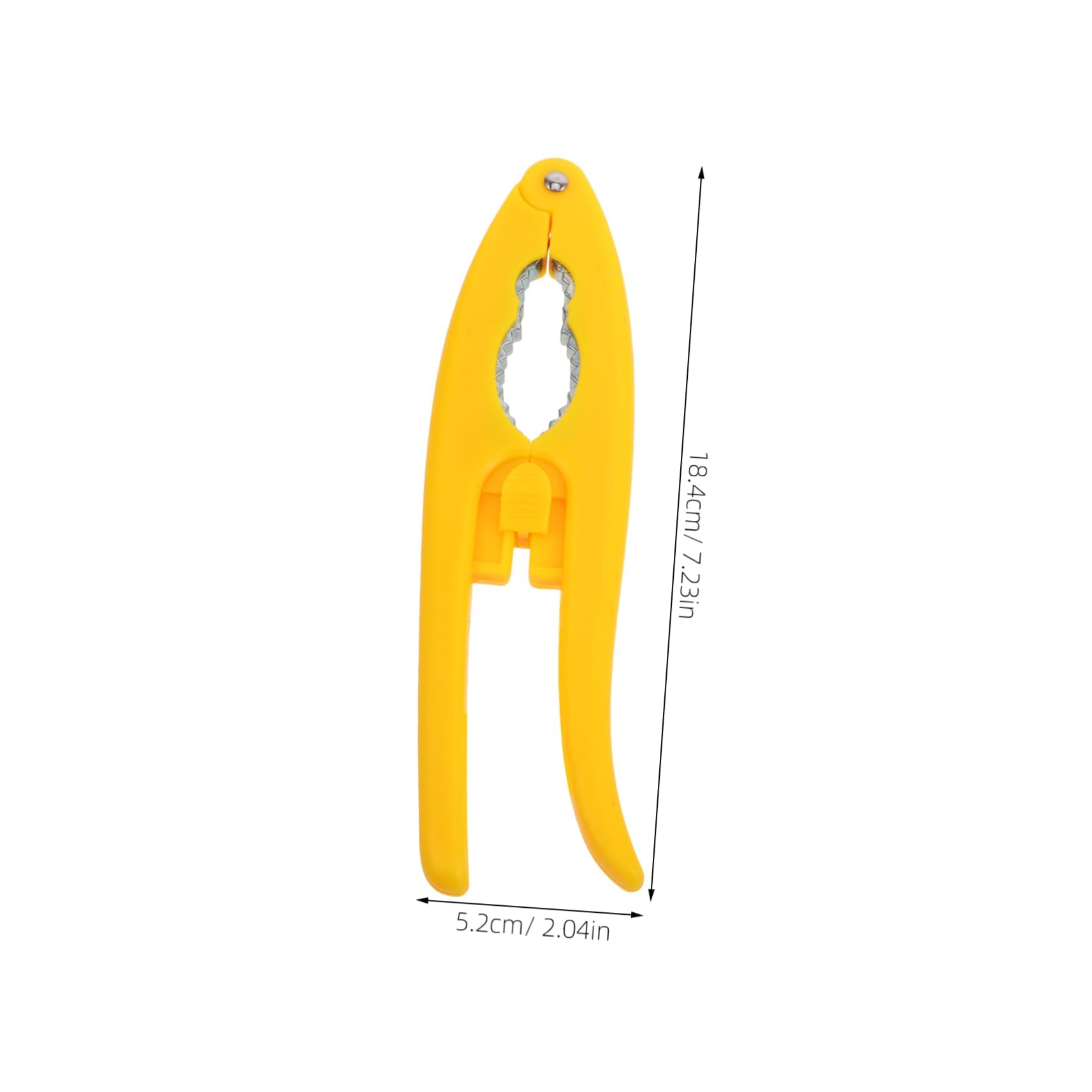 LALADEFIEE Portable Zinc Alloy Nutcracker Tool for Walnuts Chestnuts and Pecans Ergonomic Design Clamping Mouth Construction for Nut