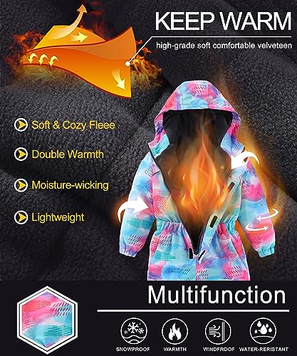 Image of M2C Boys Girls One Piece Snowsuit Winter Warm Ski Coveralls