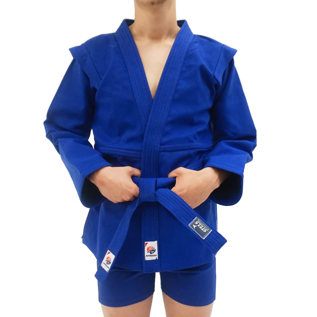 STELS Sambo Jacket - European Martial Arts Clothes - 100% Cotton FIAS Certified - Sambo Self Defense Martial Arts Uniform