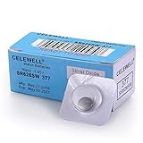 10 Pack CELEWELL SR626SW 377 AG4 LR626 Watch Battery with 3 Years Warranty 1.55V 20% Silver Oxide Button Cell for Calculator Toy Children Book