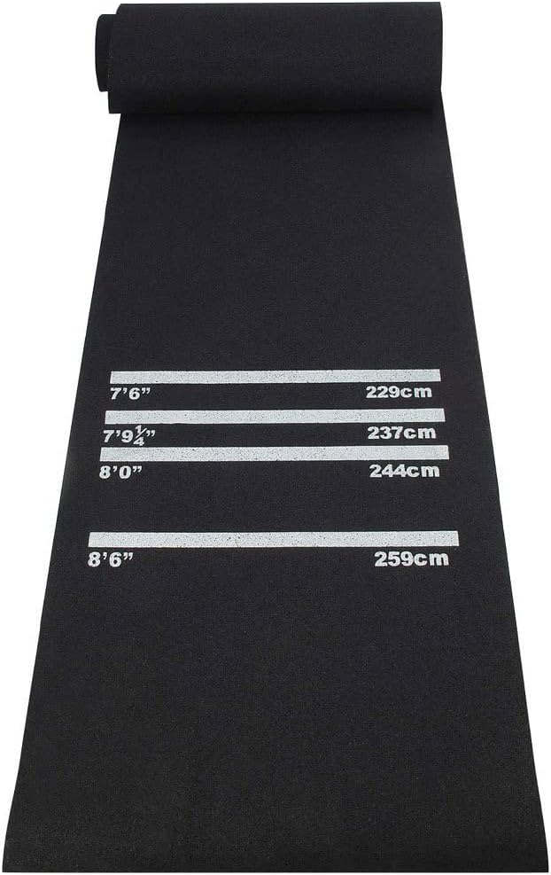 Trintion Dart Mat With 4 Throwing Distances Rubber Dartboards 300x62cm