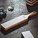 Bacher Premium Leather Strop for Knife Sharpening with Polishing Compound - Double Sided Stropping Leather – Stropping Kit: Knife Strop and Stropping Compound for Wood Carving and Woodworking