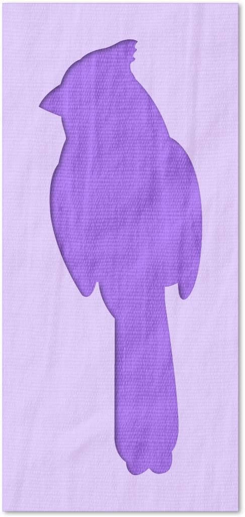 Stencil Stop Blue Jay Silhouette Stencil - Reusable for DIY Projects, Painting, Drawing, Crafts - 14 Mil Mylar Plastic (6.75 x 18 inches)