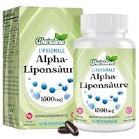 Liposomale Alpha-Liponsäure Weichkapseln 1500mg pro Portion, mit Acetyl-L-Carnitin 900mg, Ubiquinol 100mg und Vitamin E 15mg, 4-in-1-Formel (60 stück (1er Pack))