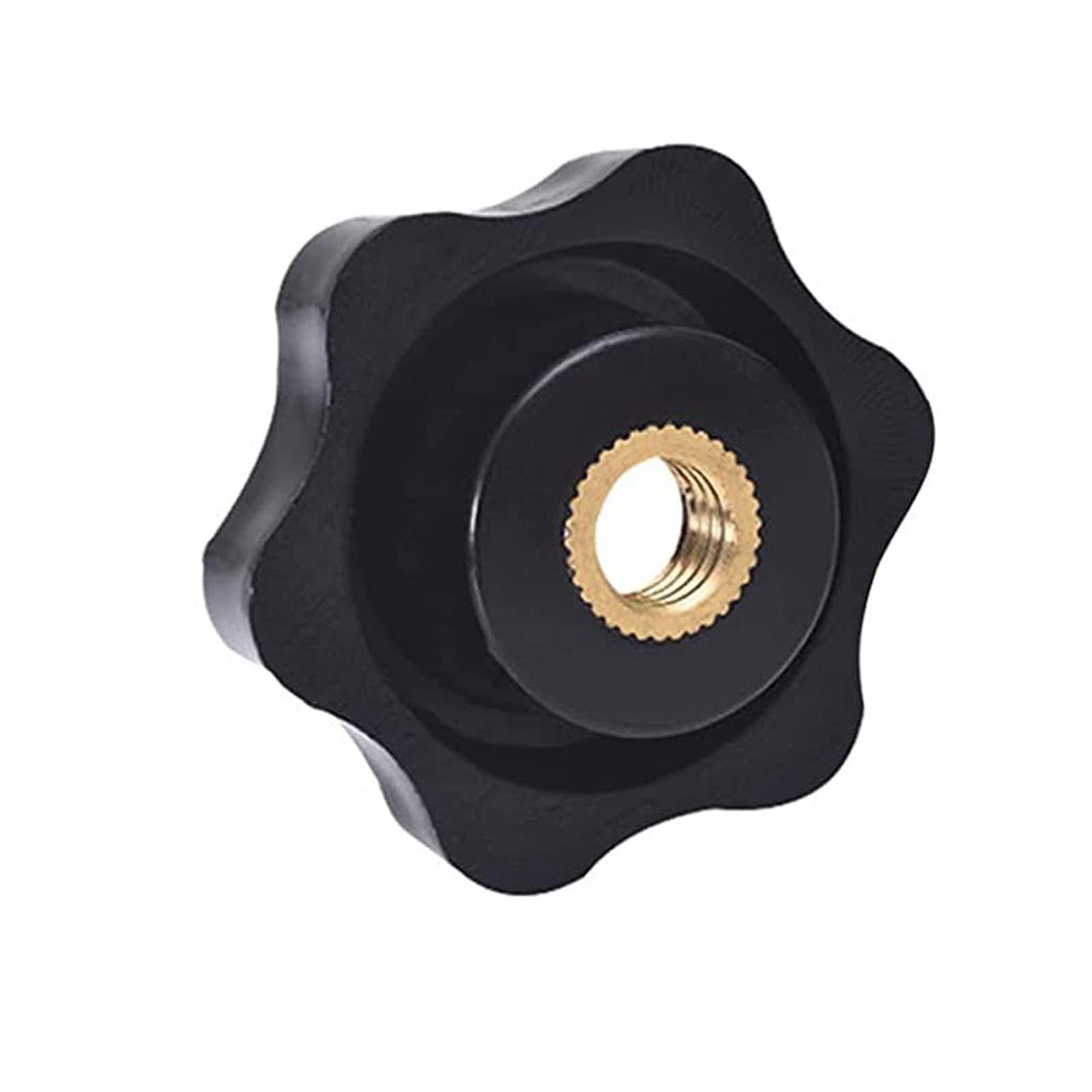 TOP-VIGOR M8 Threaded Clamping Knobs, 38mm Dia Star Head Female Knob Screws Clamping Nuts Head Knob Grip Handle for Machine Tools Latche