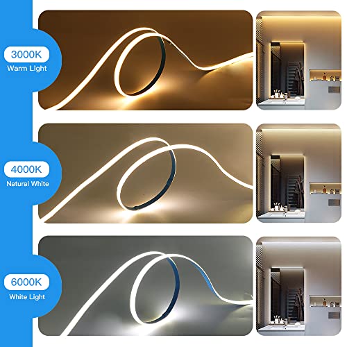 Tira LED COB 5 metros 320 LEDs/m blanco cálido USB miniatura 4
