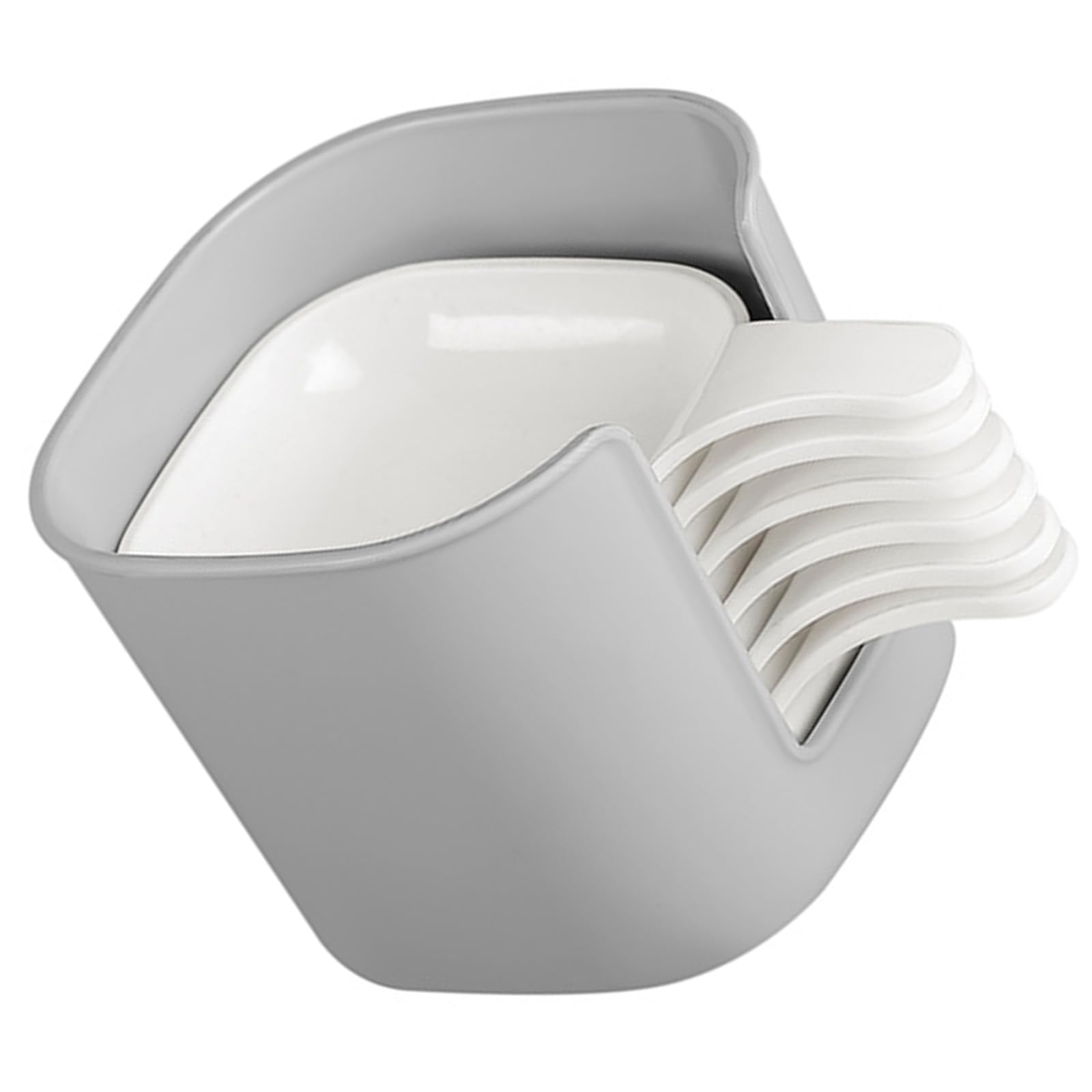 YWLUUOO Multipurpose Condiment Containers Shatterproofs PP Construction Modern Designs Suitable for Daily Meals Entertaining Serving Trays