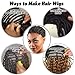 Royota Braided Wig Cap For Crochet Hair Braids Breathable Cornrow Cap for Easier Sew in Weave Hair Glueless Black Cornrow Crochet Wig Cap For Making Wig Tight Fit Medium Size (braided caps,2pcs)