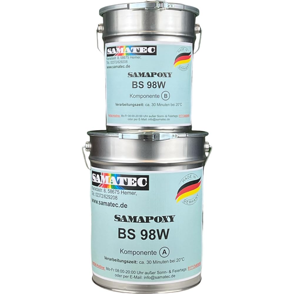 SamaPoxy BS98W Revêtement de sol en résine époxy 2K RAL 7015 gris ardoise 1 kg
