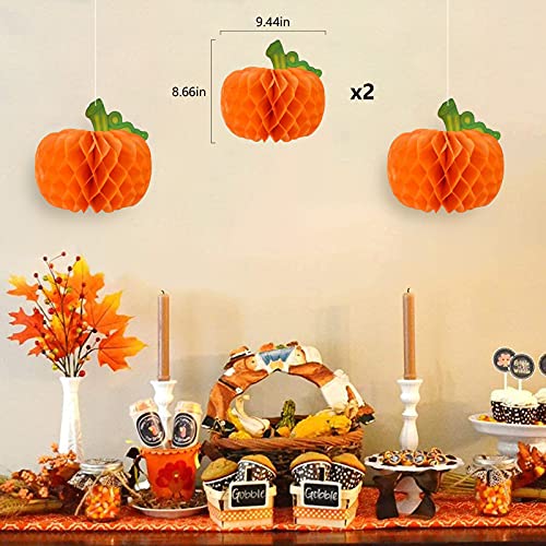 DAZONGE 40PCS Fall Thanksgiving Decor, Pre-Assembled Thanksgiving Banner & Garland, Thanksgiving Hanging Decorations for Home Office - Image 3