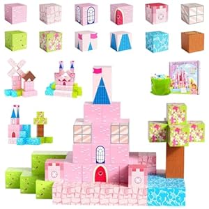 CEWROM Magnetische Bausteine Baue Mine Welt 64Stk