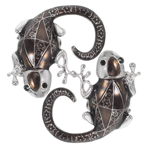 LIFKOME Metallspännen för sko - Gecko-klämmor för höga för kvinnor, avtagbara skotillbehör, stöveldekorationer för bröllop och vardagskläder