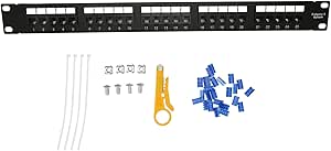Amazon.com: 25 Port Patch Panel CAT3, 4pin RJ11 Network Patch Panel ...