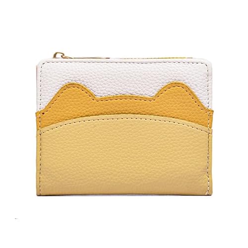 [EKLMCFS] �A�V�����e�B�W�� Women Mini ID Card Holders Business Credit Holder PU Leather Slim Bank Case Organizer Wallet Bell(Yellow)