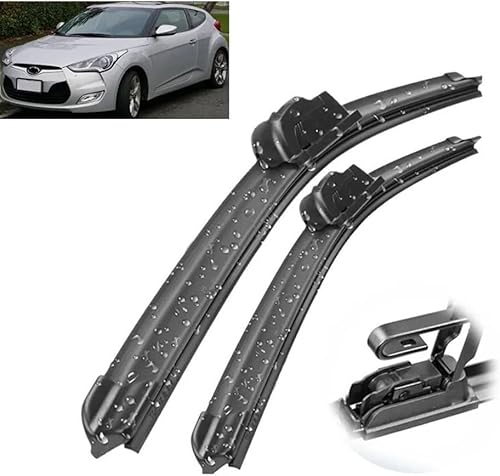 Escobillas de limpiaparabrisas delantero compatibles con Hyundai Veloster MK1 2011-2017 parabrisas parabrisas ventana coche lluvia cepillos 26