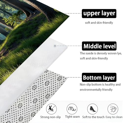 Tapis souple lavable absorbant à profil bas pour entrée de maison