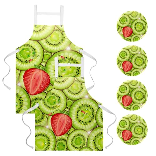 Tablier de serveuse en lot de 2 idéal pour le bistrot la pâtisserie et le nettoyage