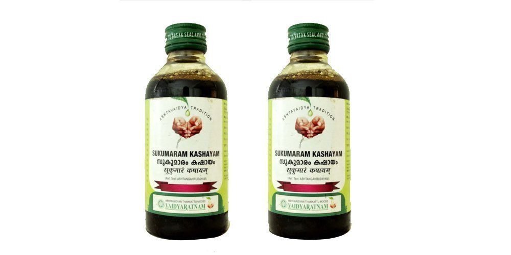VAIDYARATNAM Sukumaram Kashayam - 200ml (Pack of 2)