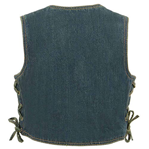 Image of Milwaukee Leather Classic Style Denim Vest - (Just Like Dads) for Kids