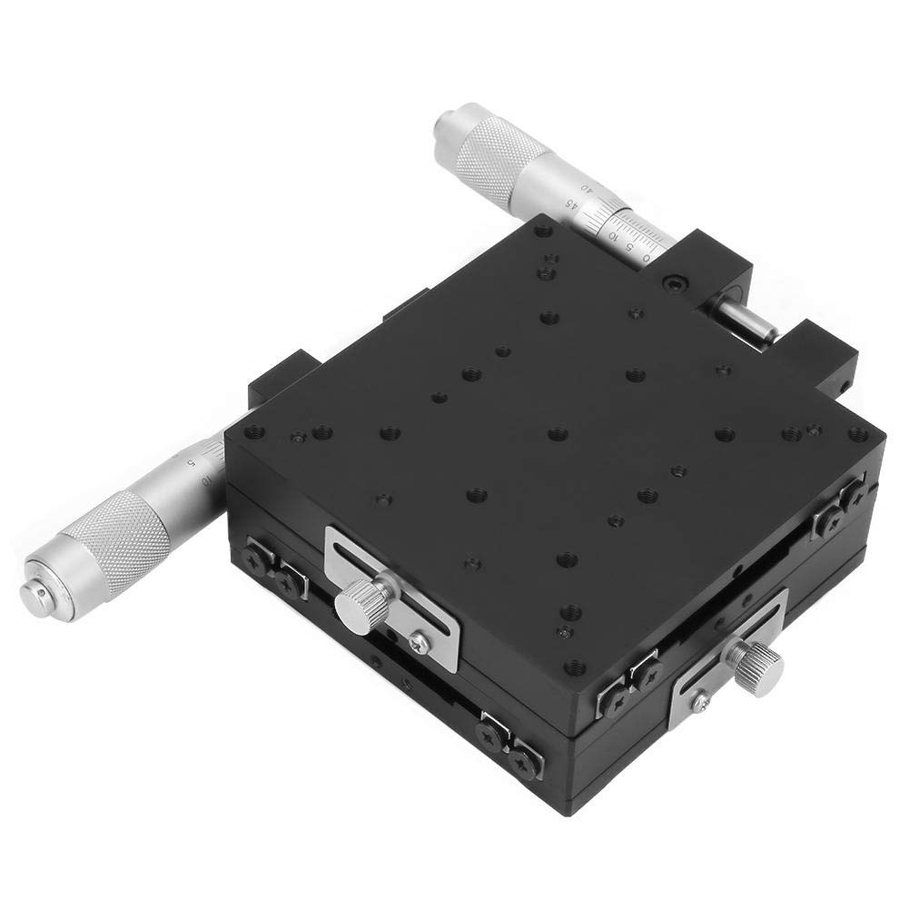 Manueller Schiebetisch für Mikrometer SEMY100-AS, 100 * 100 * 40 mm, 140 N Lastwiderstand, Rimming-Plattform, Kreuzrollen-Lineartisch