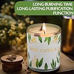 Candles, 6 Pack Sage Candle for Cleansing House Negative Energy, Scented Candles Gifts Set for Women, Crystal Candle Clearance with Crystal Healing Stones, Alternative to Smudge Sticks, Relax & Mind - Image 3