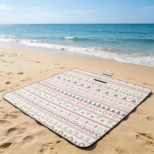 Couverture de plage imperméable 200x200 pliable pour camping et parc