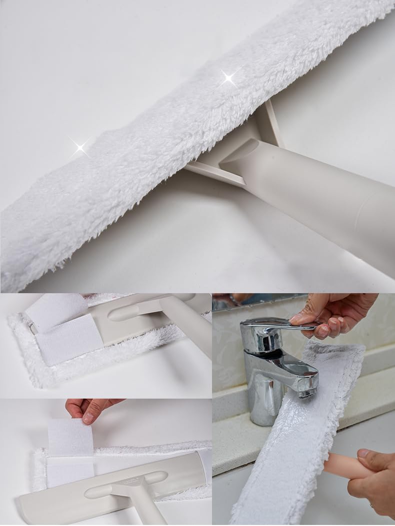Professionelles Glasschaber Werkzeug - Kratzfreier Fensterreiniger für Auto & Zuhause Ergonomischer Anti-Rutsch-Griff Inklusive Ersatzklingen für mühelose Reinigung