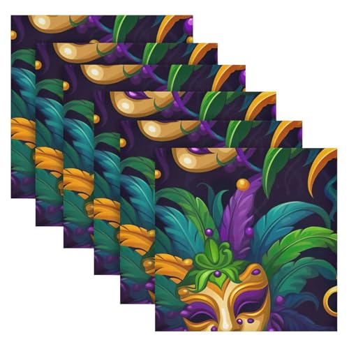 Servilletas de Tela Cuadradas 20x20 Pulgadas Pack 6 miniatura 6