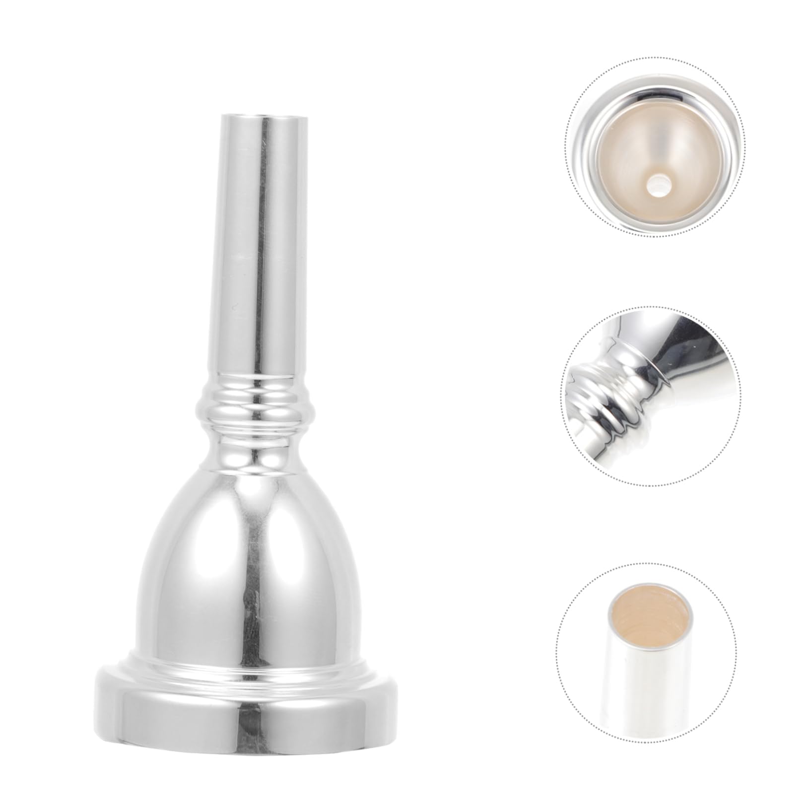 FAVOMOTO Replacement Instrument Supply Tuba Mouthpieces Durable Smooth Surface for Schools Bands