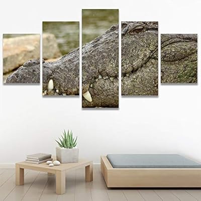SIGNWIN 5 Panel Canvas Wall Art Coiling Around...