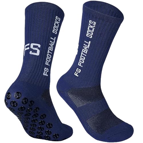 Image of Anti-Slip Sports Socks with Rubber Grip - High-Tech Breathable Cricket, Football, Yoga Socks for Men & Women | Athletic Socks for Gym, Running