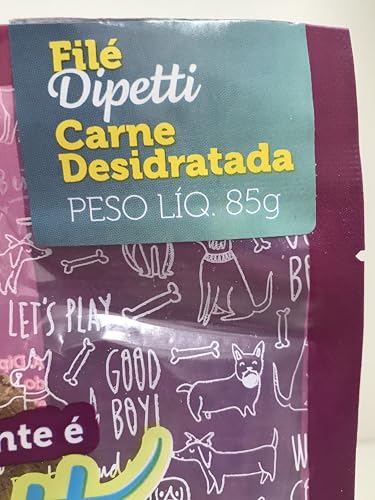 DIPETTI Filé Dipetti Carne Desidratada - Petisco Natural Para Cães 85G