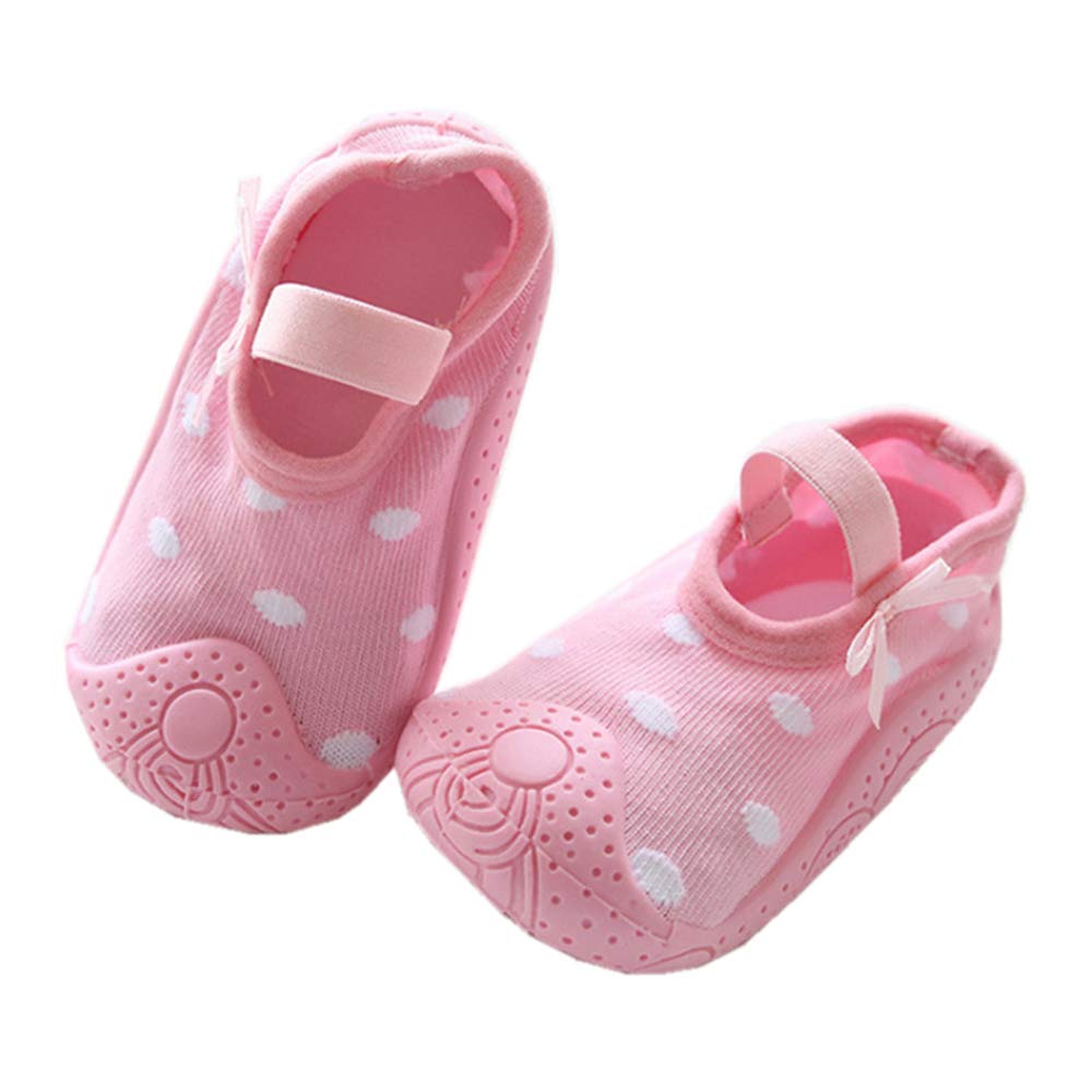 Baby Girls Boys Non-slip Floor Slipper Shoes Sock with Rubber Sole House Shoes for Toddler Kids Indoor Outdoor