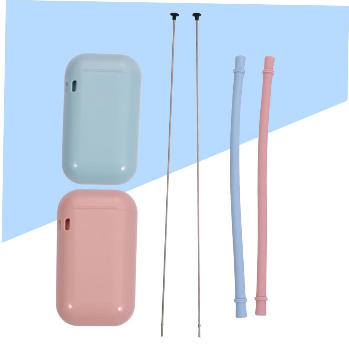 Alipis 6 Pz Cannuccia Cannucce Riutilizzabili Portatili Cannucce Inossidabili Che Bevono Riutilizzabili Con Astuccio Portatili Paglia Di Bottiglie D'acqua