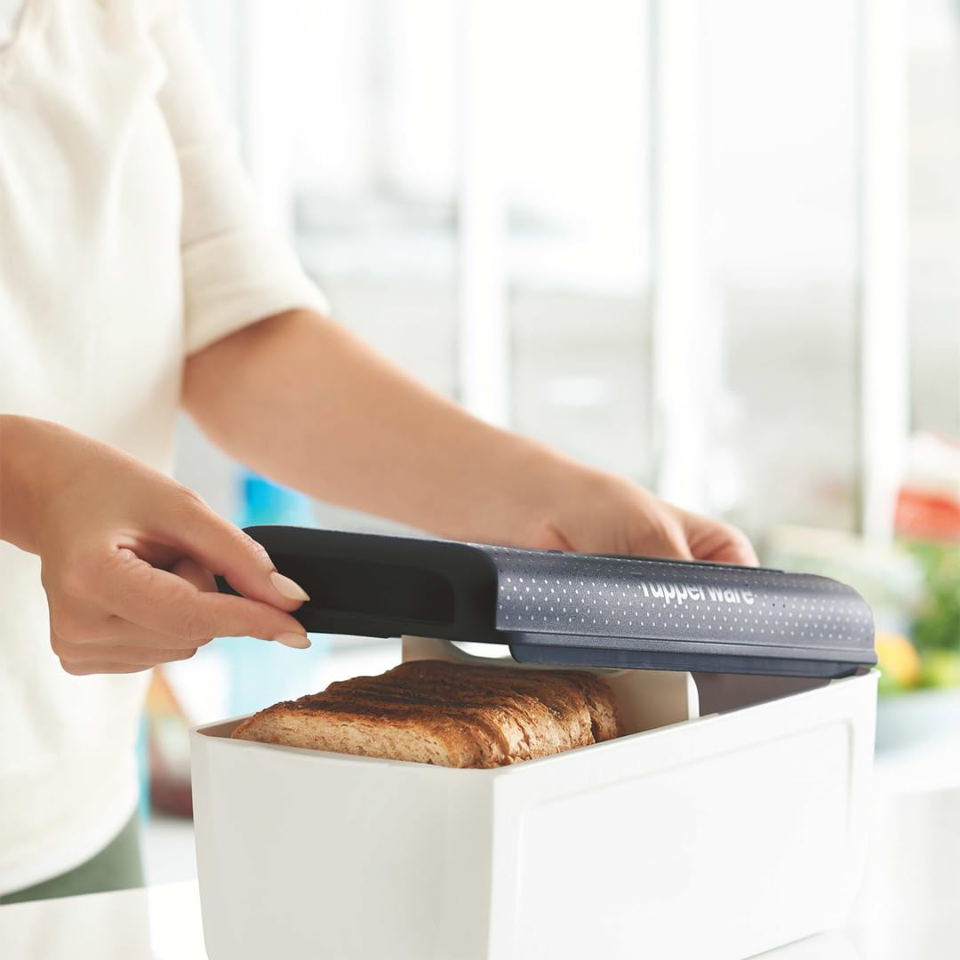 Mediashop BreadSmart - Brotkasten mit Trenner - Brotbox & Frischhaltebox für Brot, Brötchen & Gebäck - BPA-frei - hält Backwaren länger frisch & reduziert Abfälle - Brotaufbewahrung & Brotbehälter